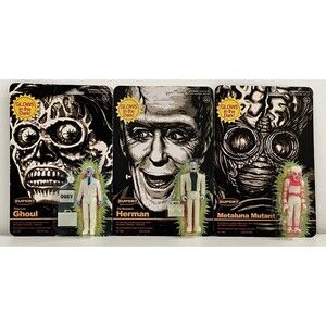 Super7 ReAction Collection Lot of 3 Glow In The Dark Figures 2023